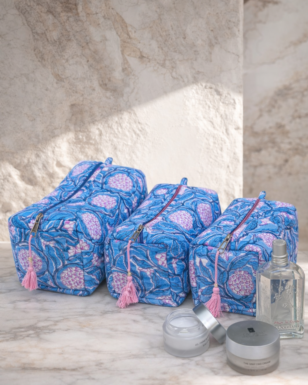 Zanzibar Set Estuches - Cosmetiqueros Algodón