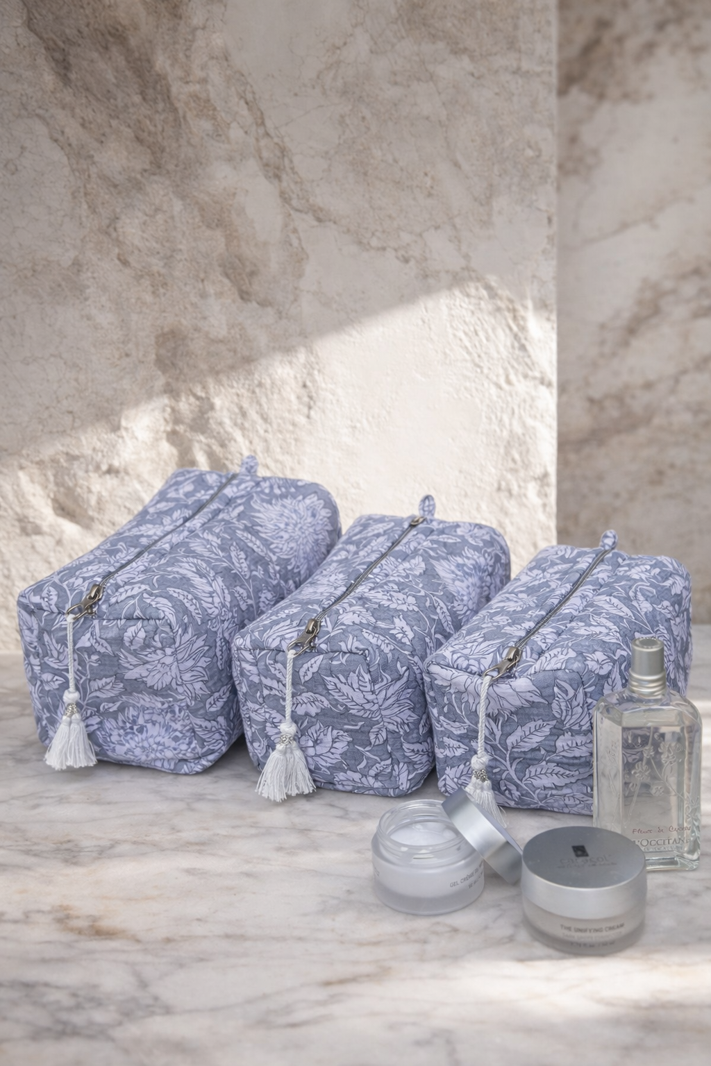 Madeira Set Estuches - Cosmetiqueros Algodón