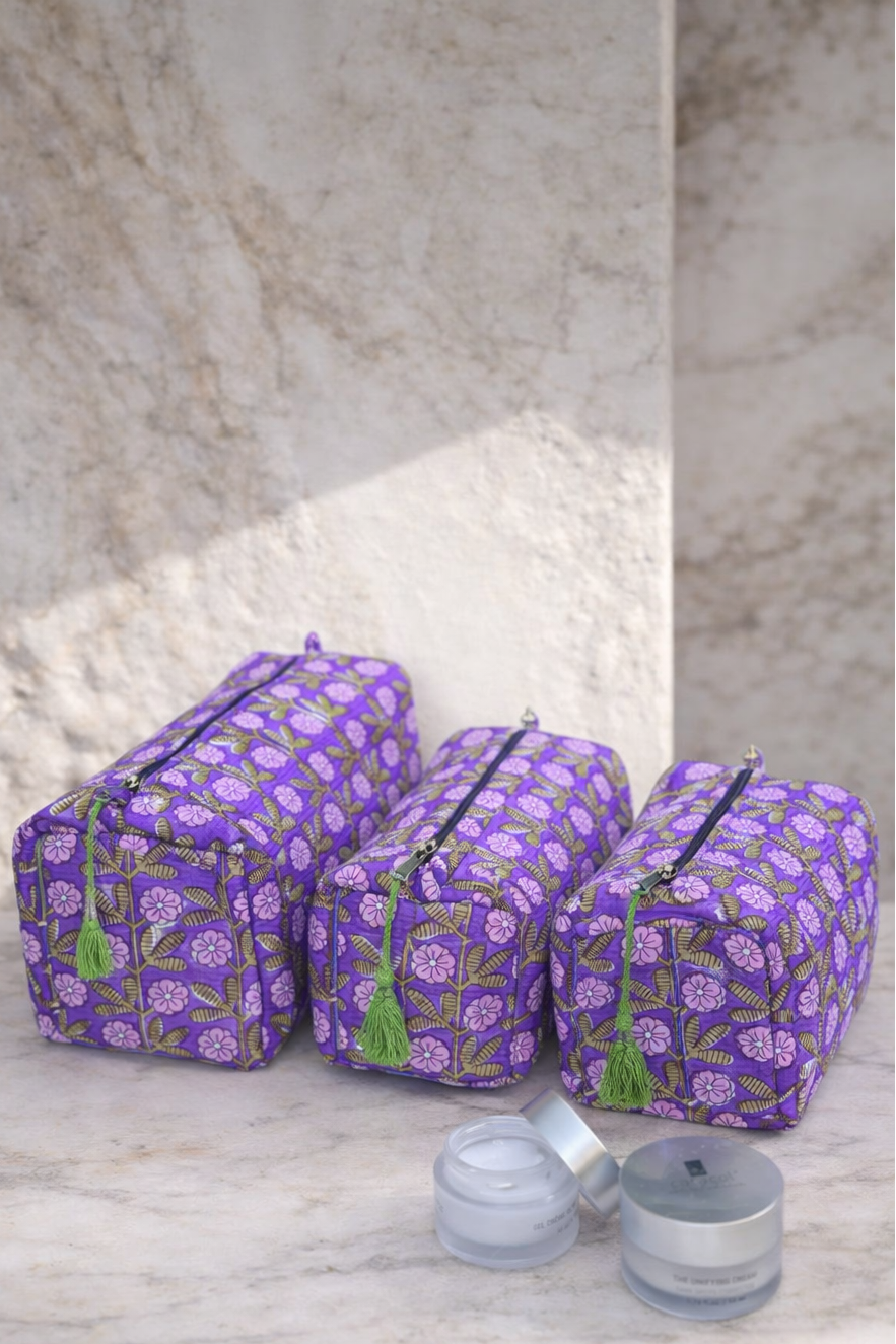 Sicilia Set Estuches - Cosmetiqueros Algodón