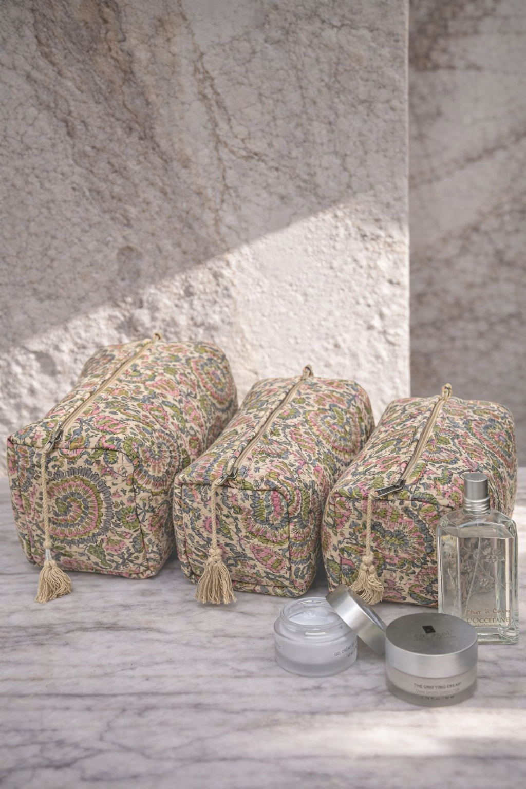 Bora Bora  Set Estuches - Cosmetiqueros Algodón